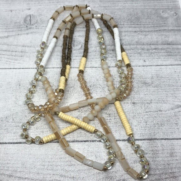 Curated bundle layered look Loft and More necklaces long extra long tassel beads - Picture 7 of 8